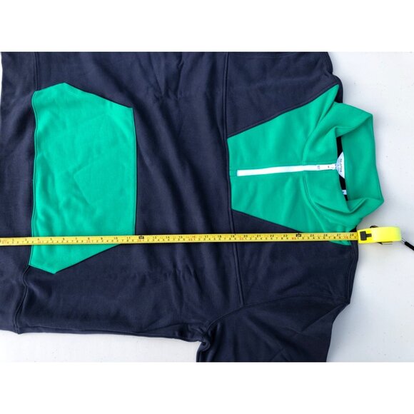 *NEW* Peloton Terry 1/2 Zip Sweatshirt Blue And Green RARE Colorway Men's XL - Picture 6 of 10